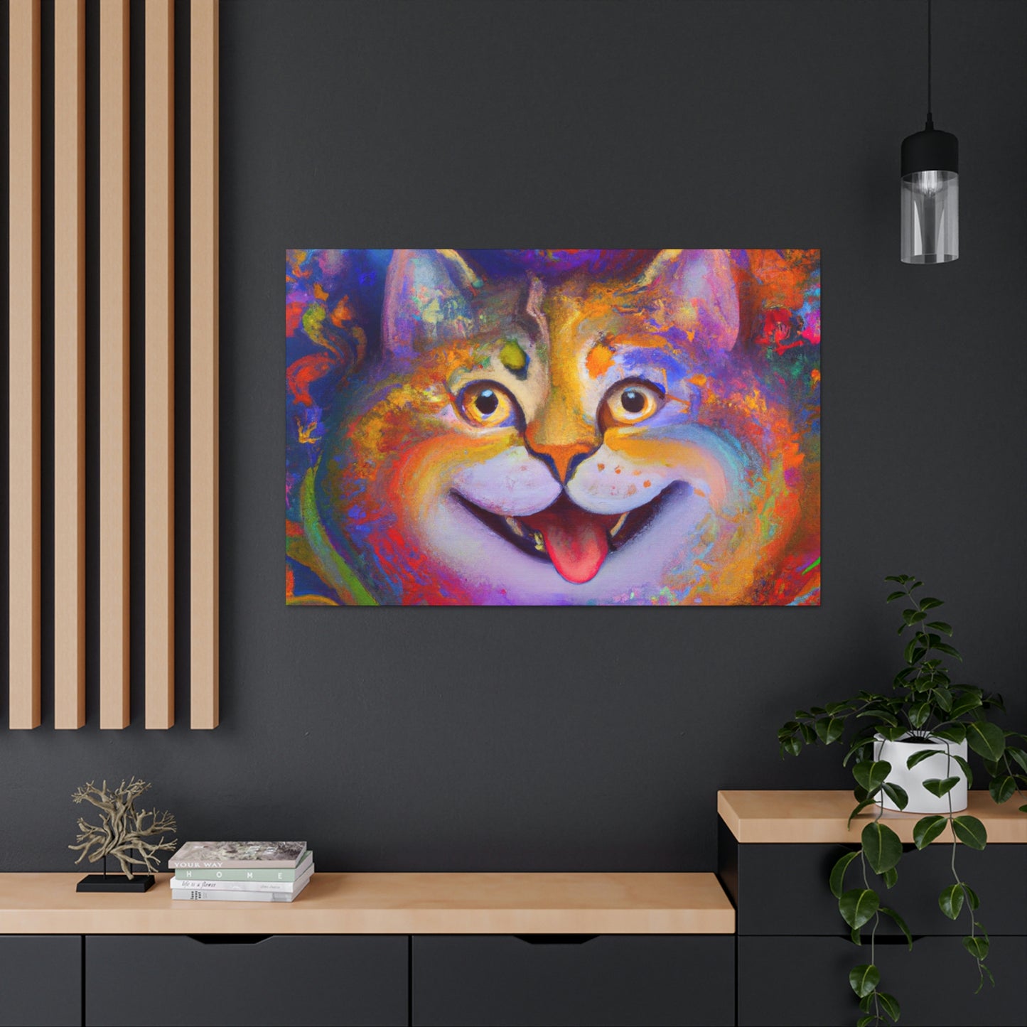 Vivid Feline. - Canvas