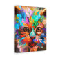 "Floral Feline" - Canvas