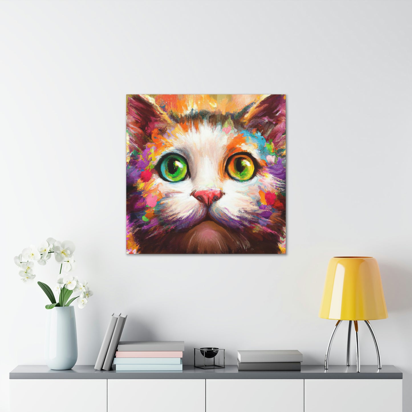 Feline Floral - Canvas