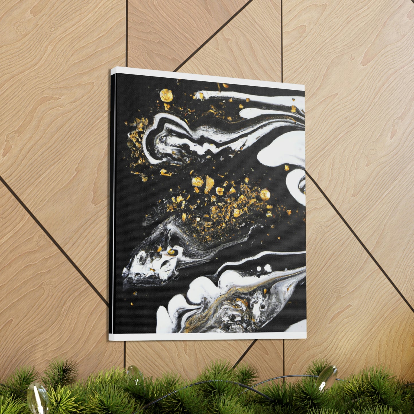 Golden Flow Fusion - Canvas