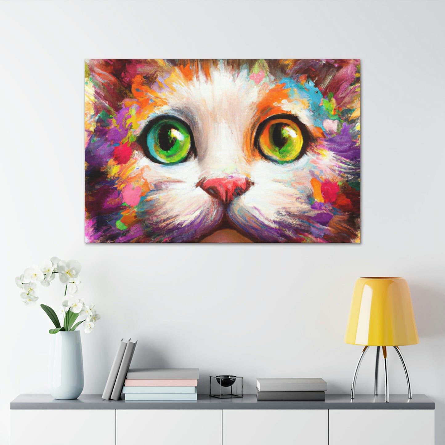Feline Floral - Canvas