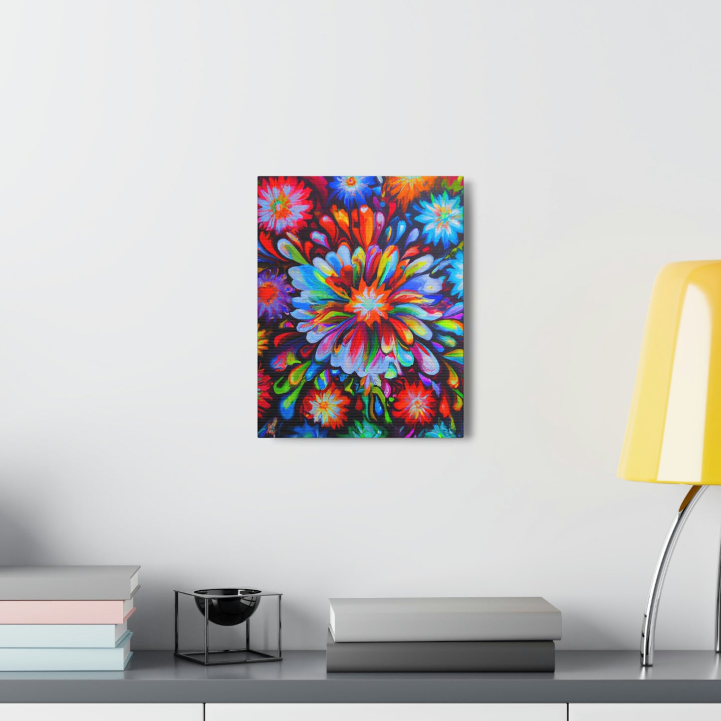 Vivid Floralscape. - Canvas