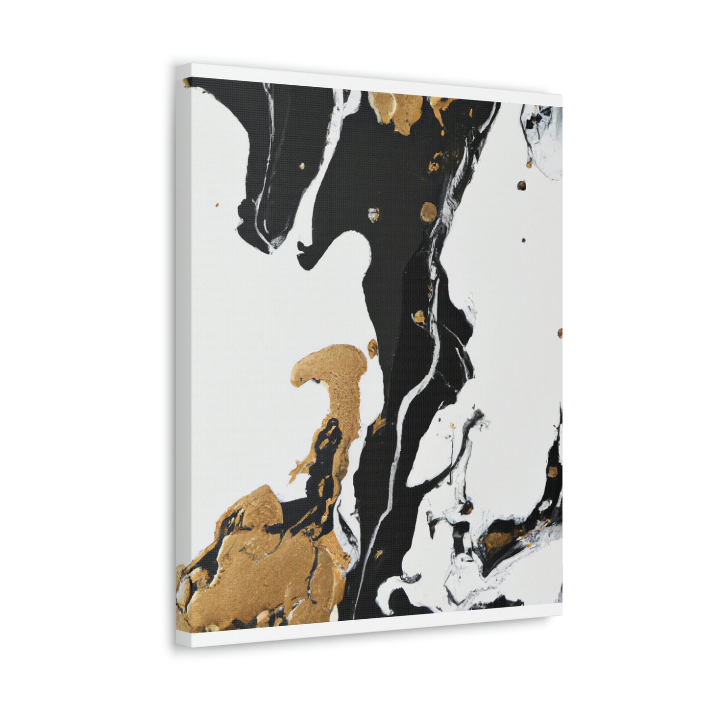 Midnight Gilded Bloom - Canvas