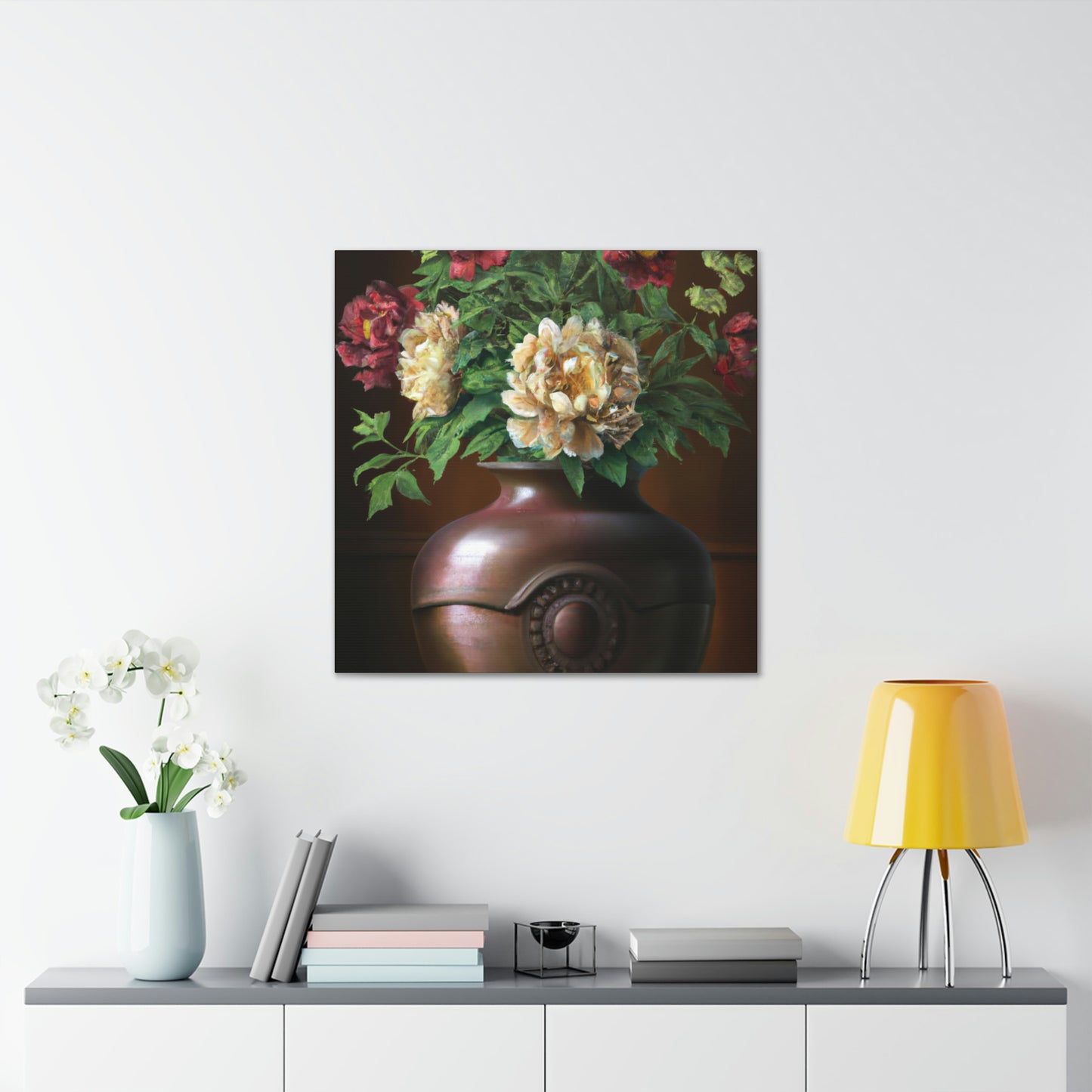 Vase Palette Flourish - Canvas
