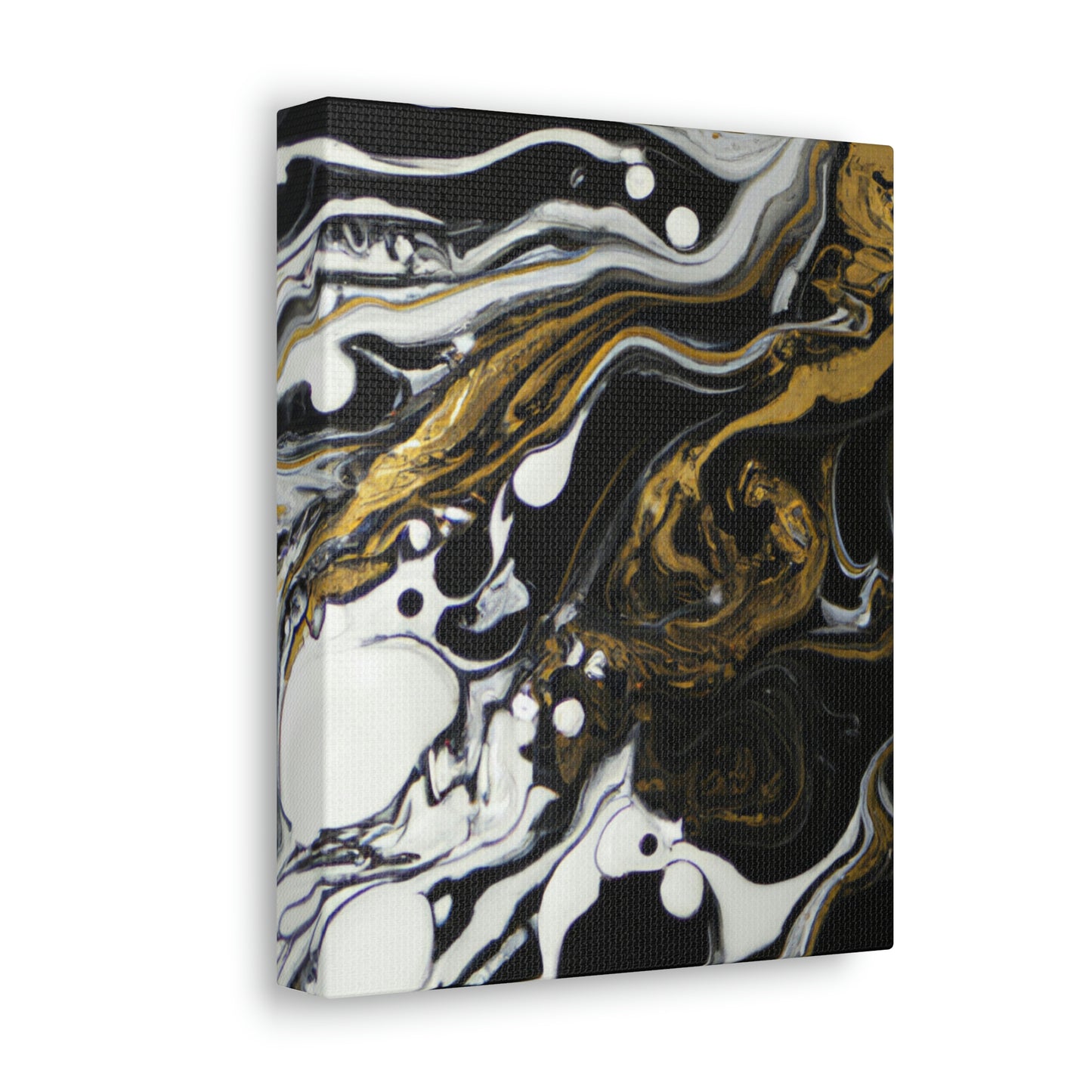 Neon Shadow Pour. - Canvas