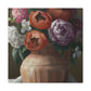 "Fading Floral Finesse" - Canvas