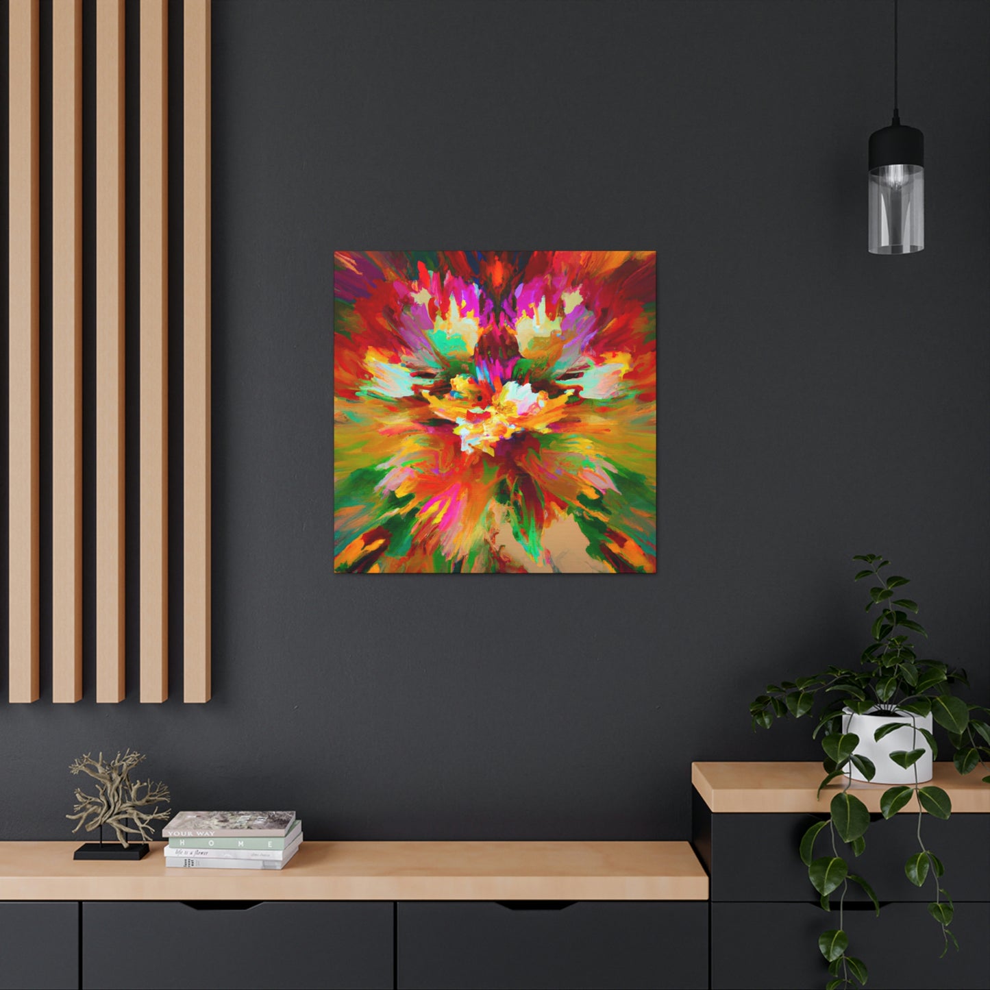 Illuminated Bloom. - Canvas