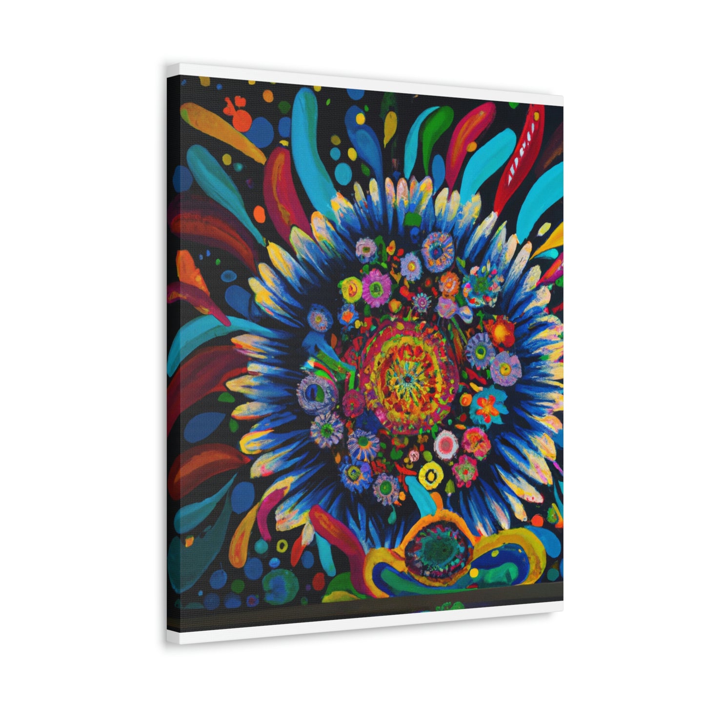 Vibrant Bloom. - Canvas