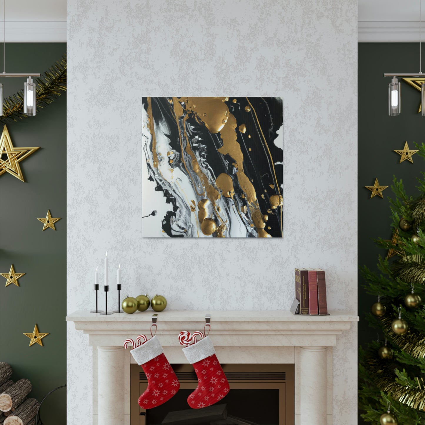 Glittering Noir Luxe - Canvas