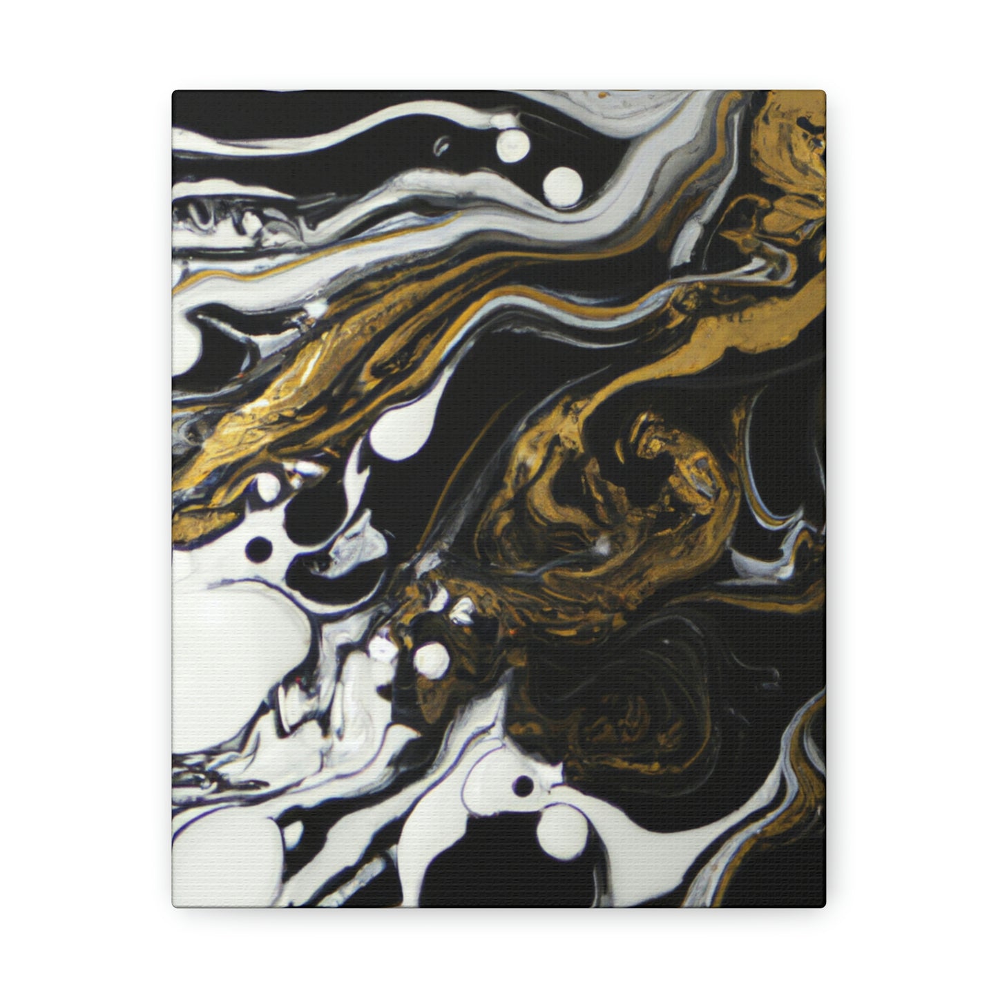 Neon Shadow Pour. - Canvas