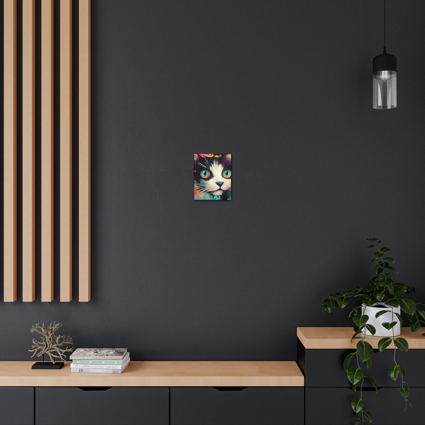 Feline Flourish. - Canvas