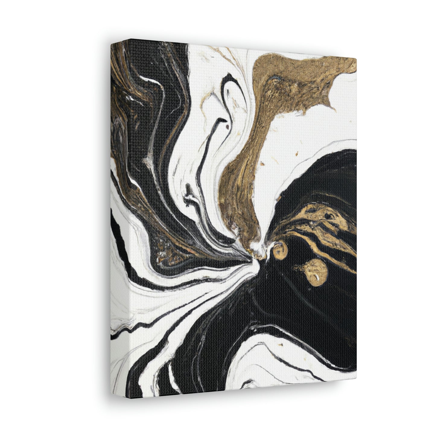 Golden Flux Flow. - Canvas