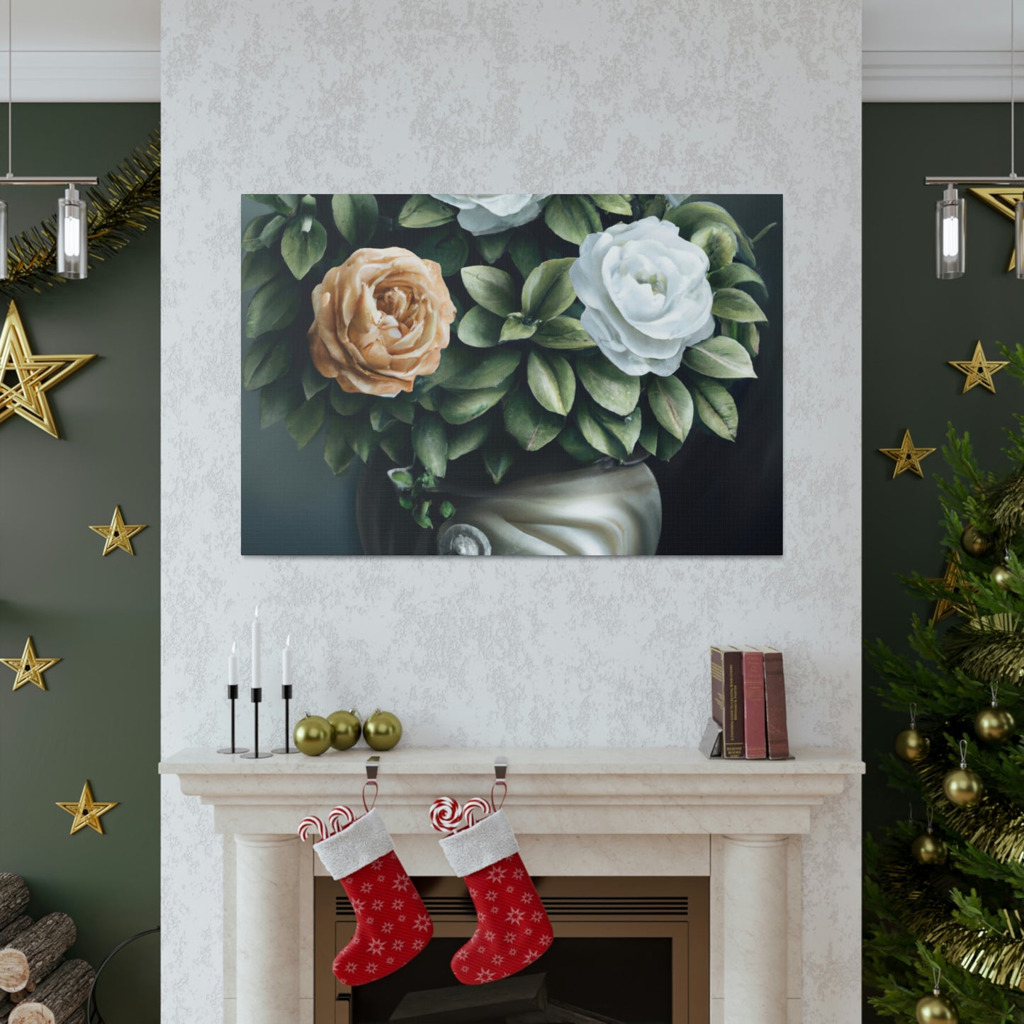 Glowing Floral Splendor. - Canvas
