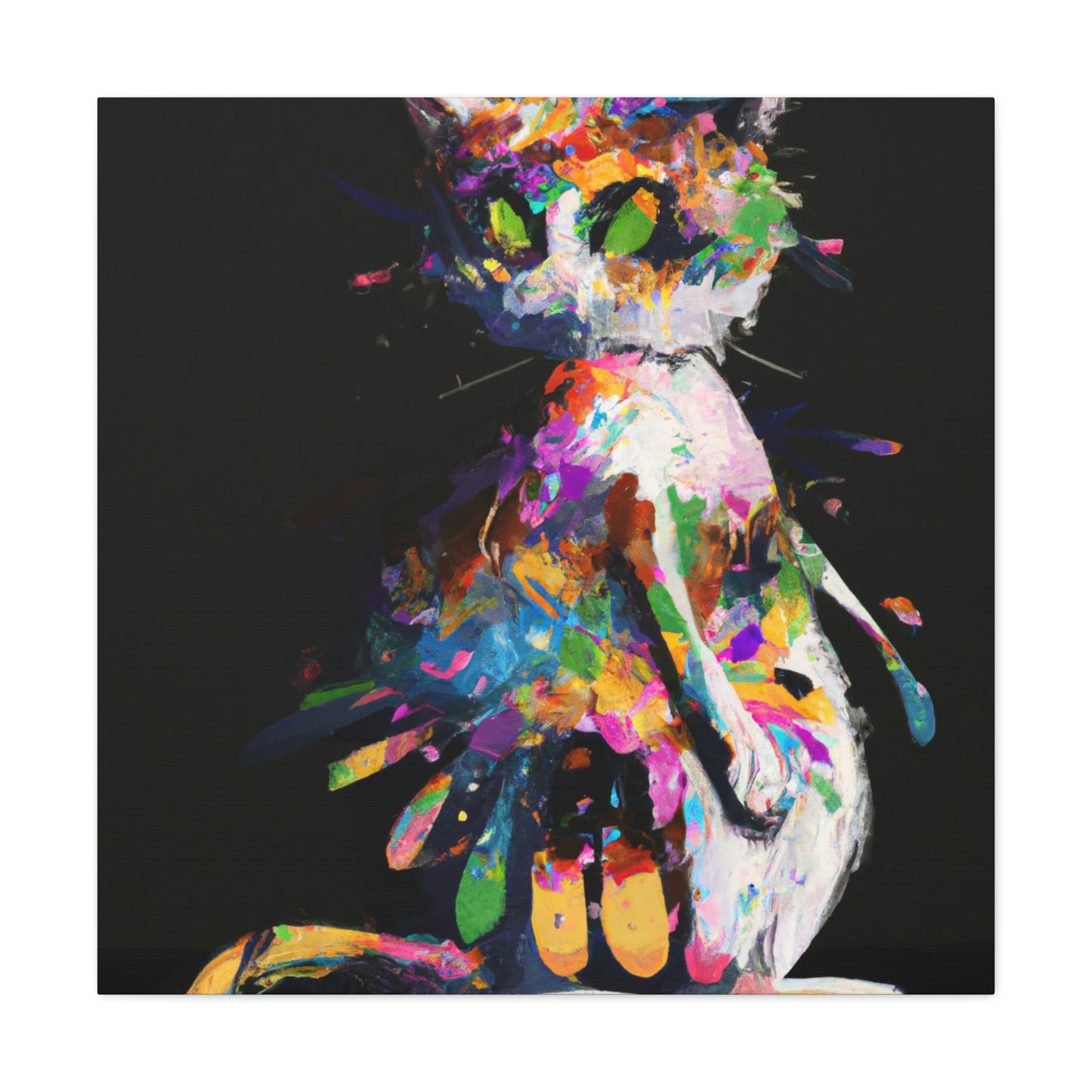 Flower Cat - Canvas