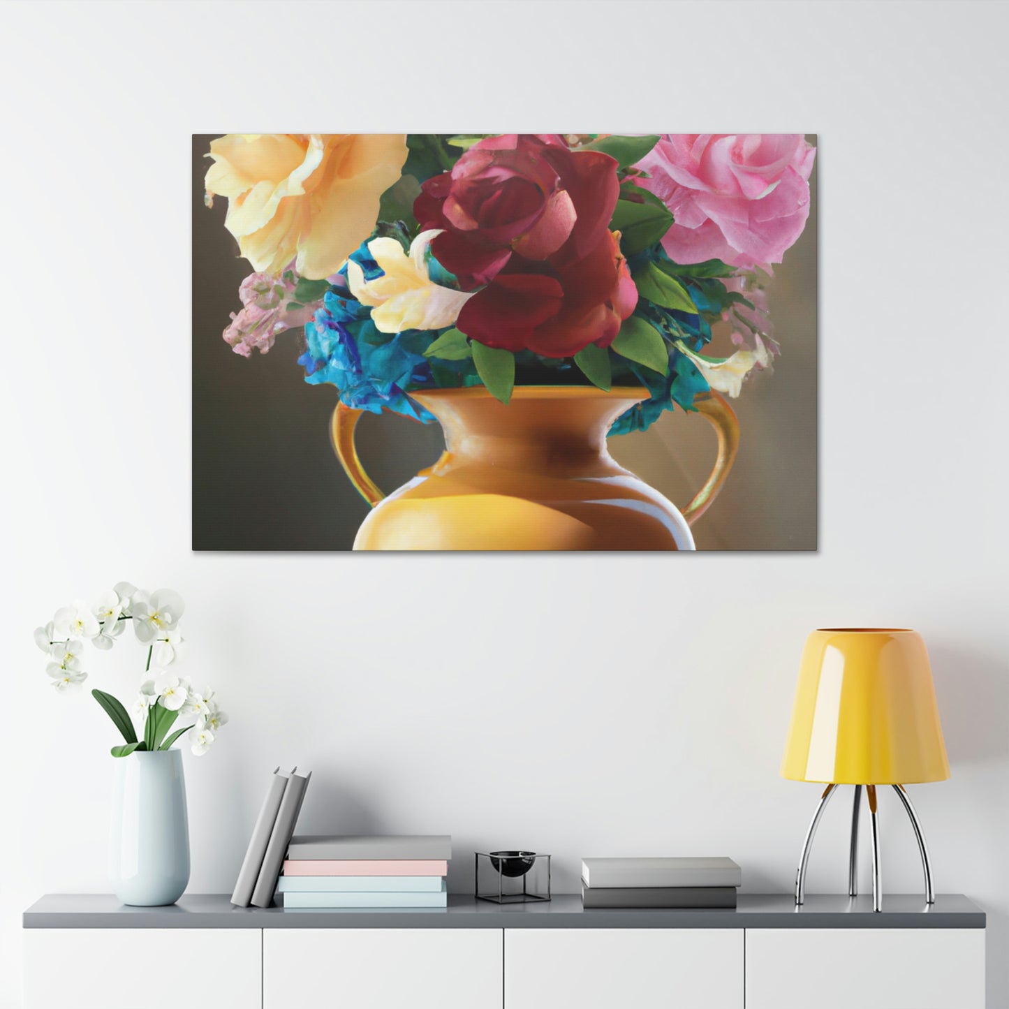 Vase Blossom Splendor - Canvas
