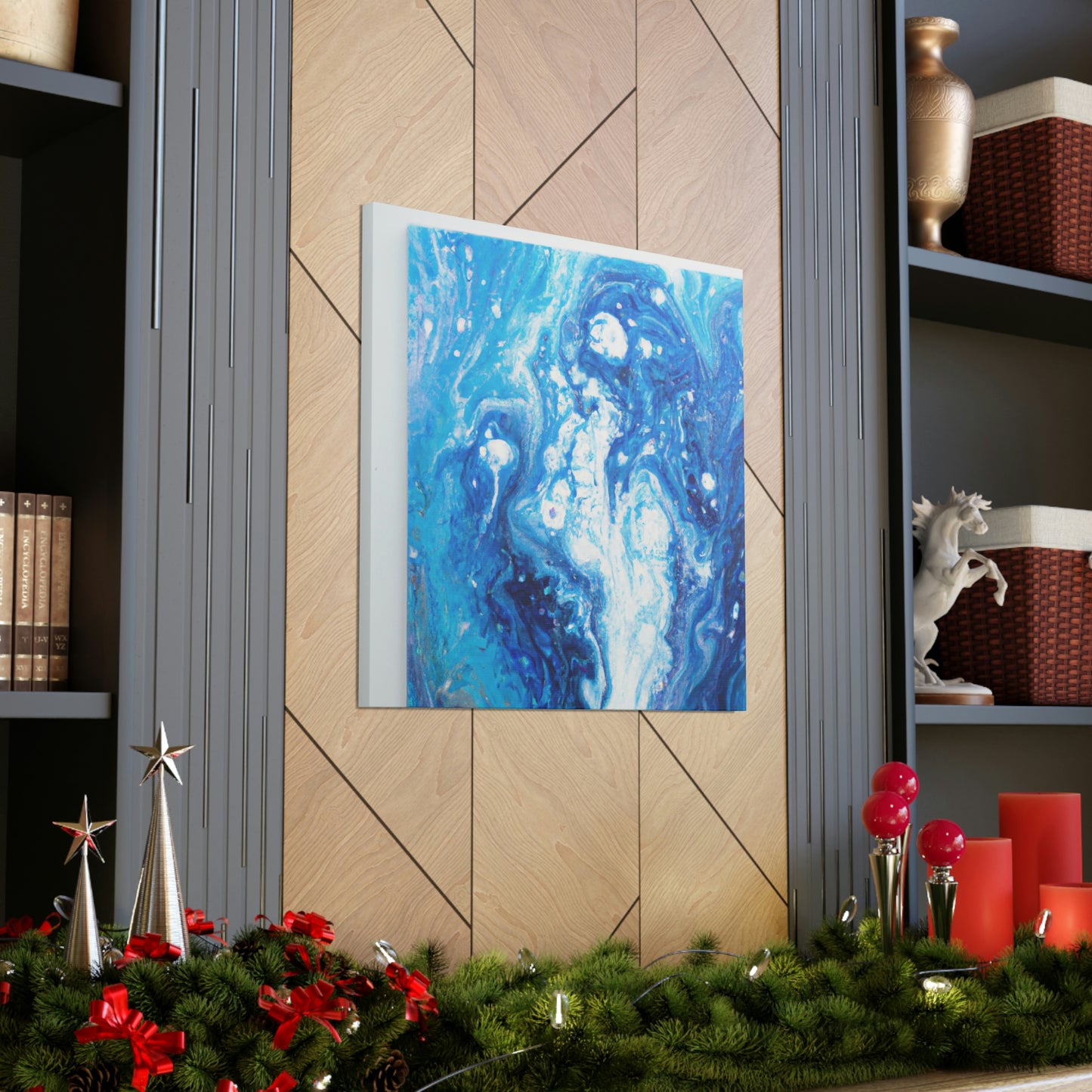 Cerulean Flow. - Canvas
