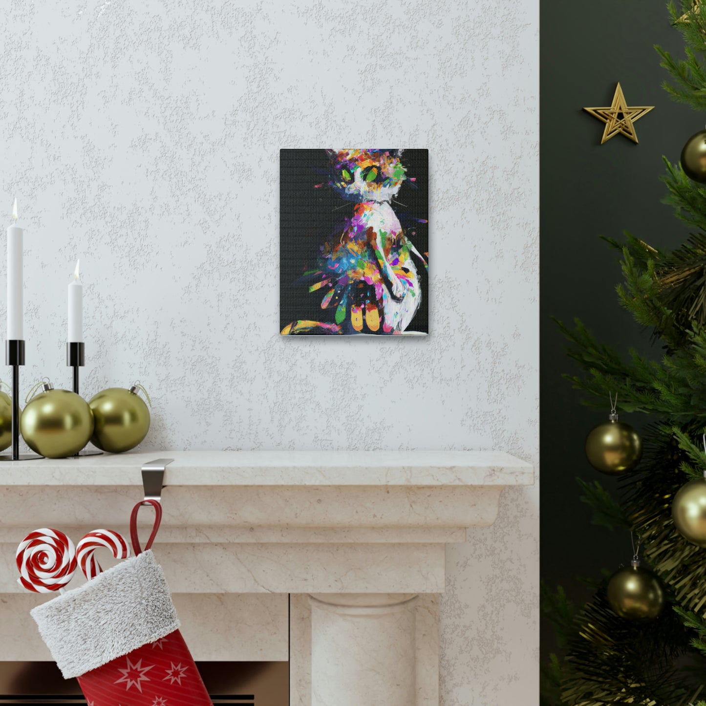 Flower Cat - Canvas