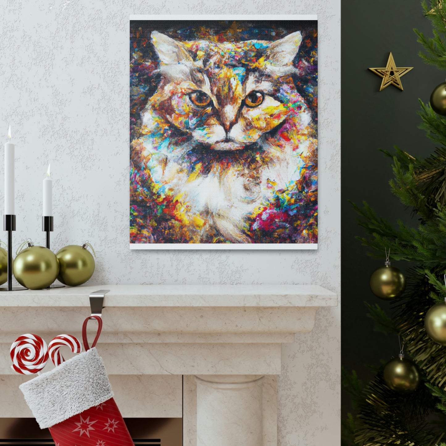 Flower Cat - Canvas