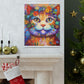 Feline Floral - Canvas