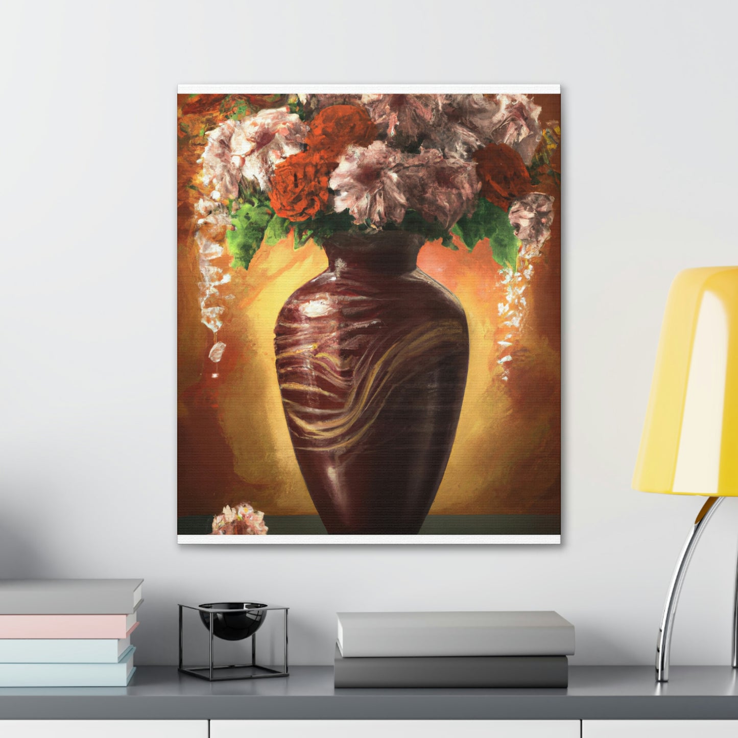 Floral Marvel Scene - Canvas