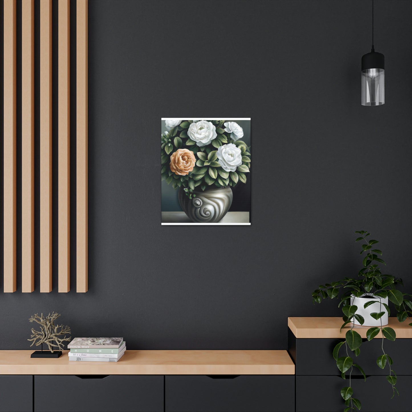 Glowing Floral Splendor. - Canvas