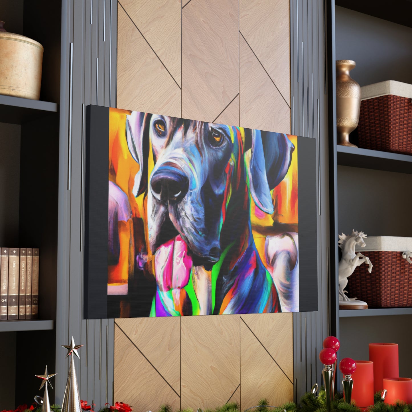 Colorful Canine Joy - Canvas