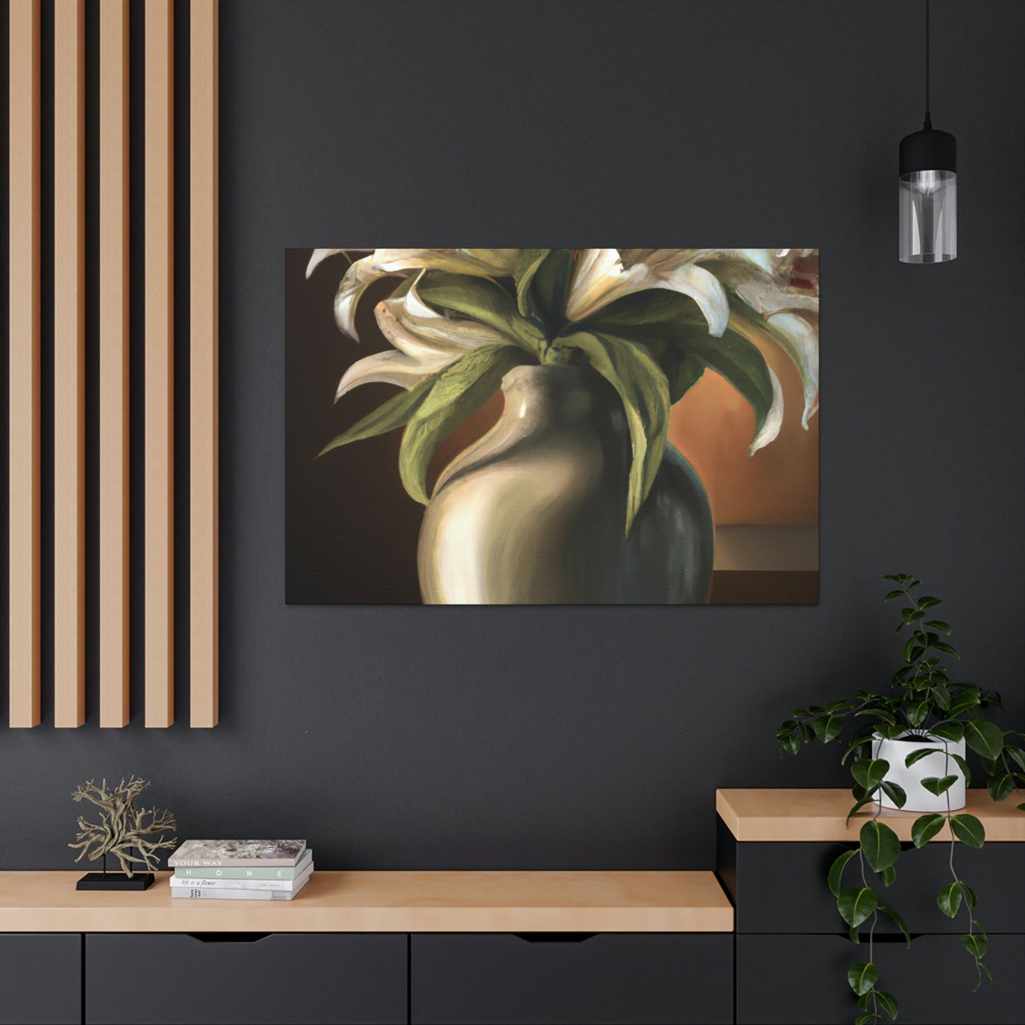 "Vase of Blossoms" - Canvas