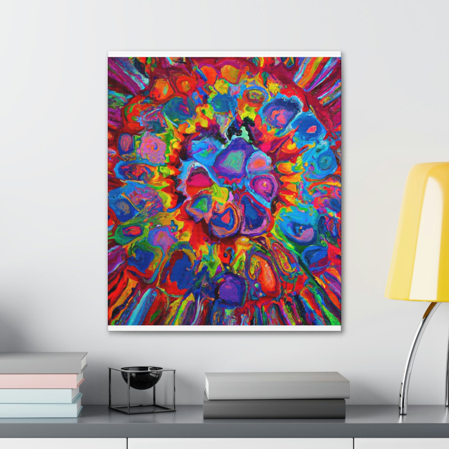 Trippy Floral. - Canvas