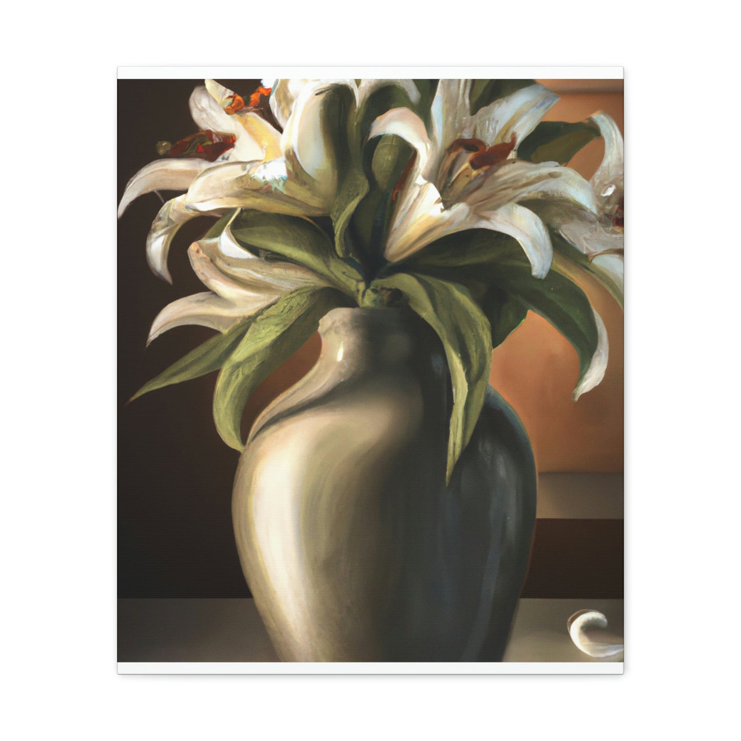"Vase of Blossoms" - Canvas