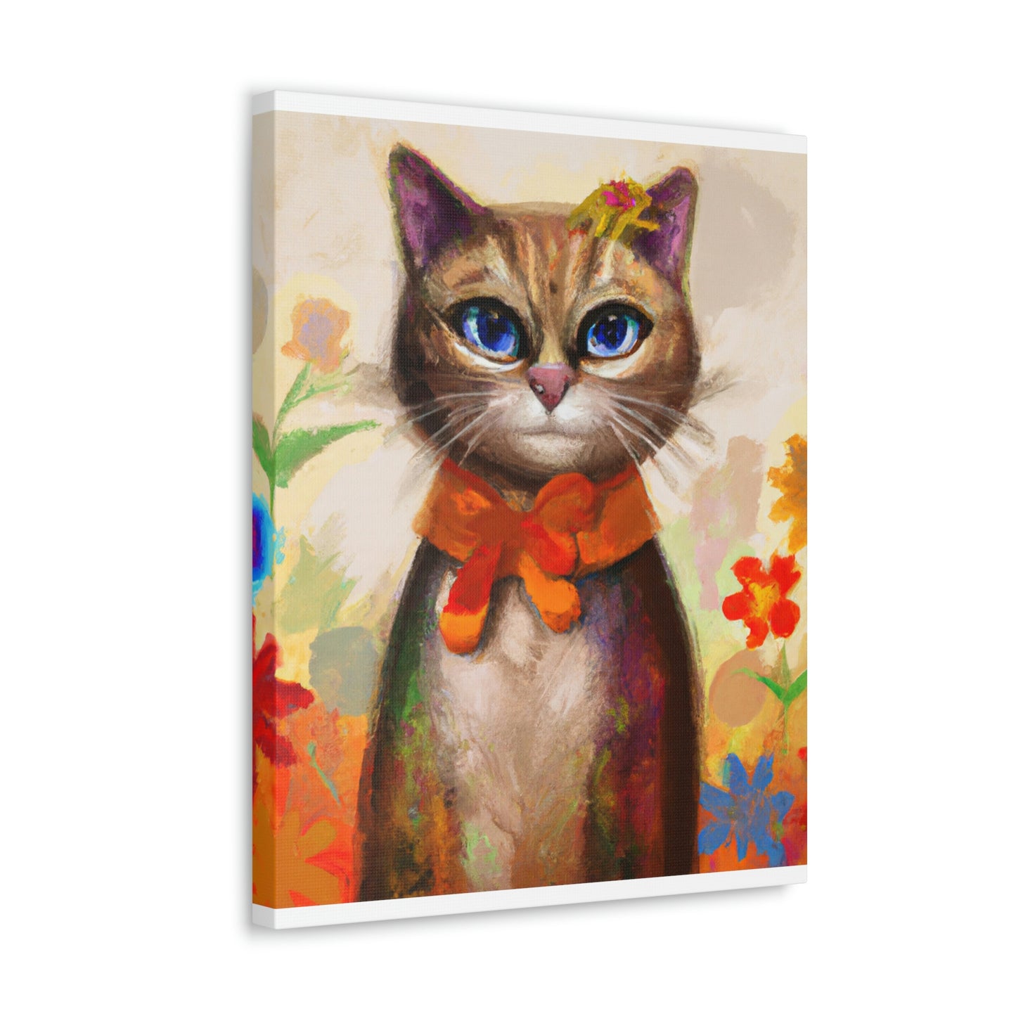 Feline Flora - Canvas