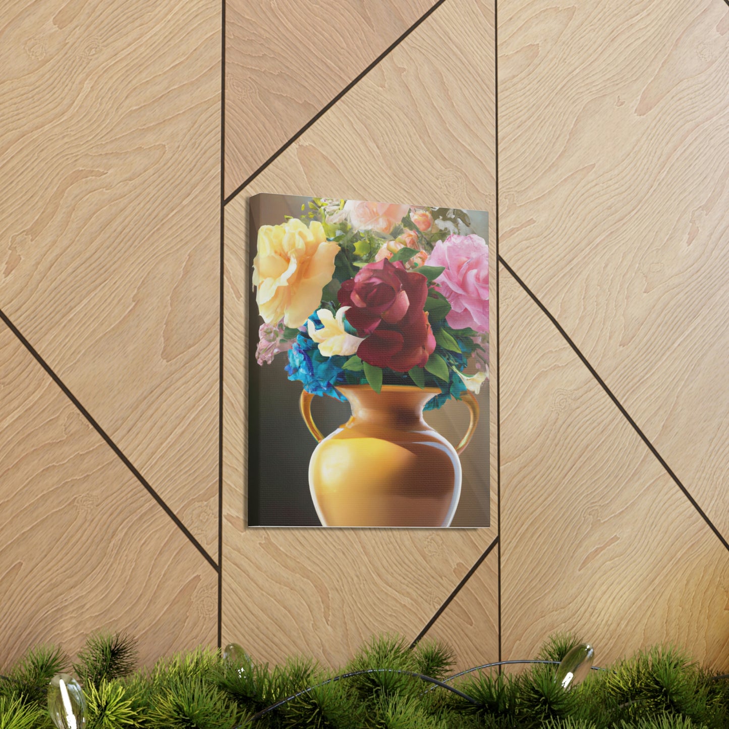 Vase Blossom Splendor - Canvas