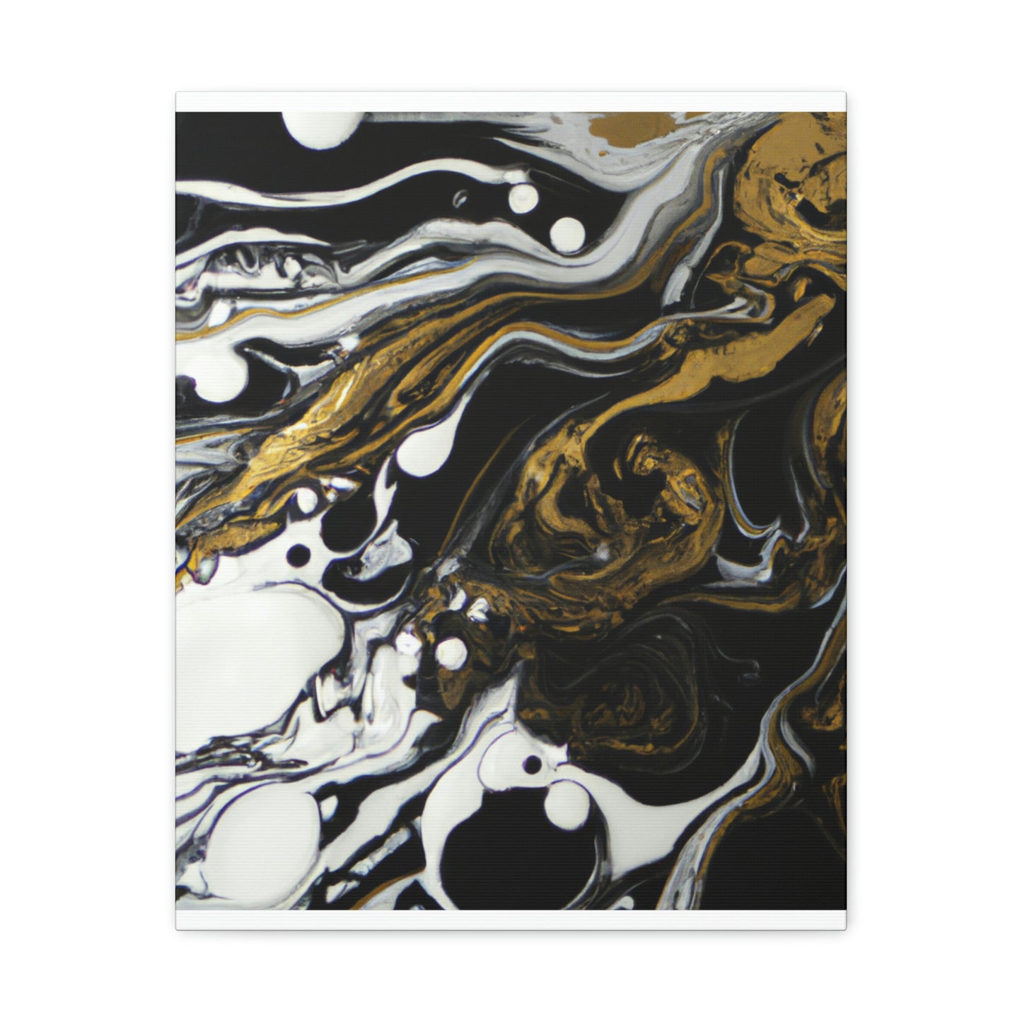 Neon Shadow Pour. - Canvas