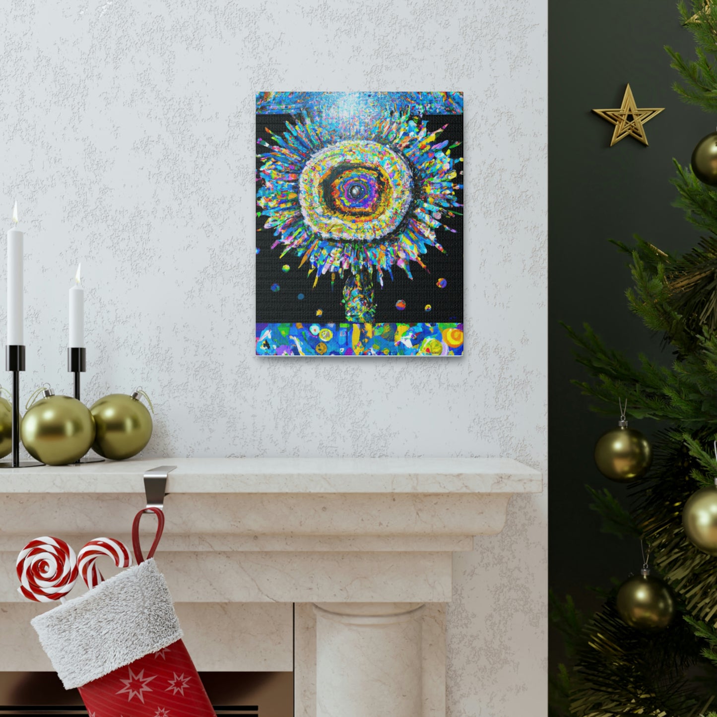 Tri-Bloom Blast - Canvas