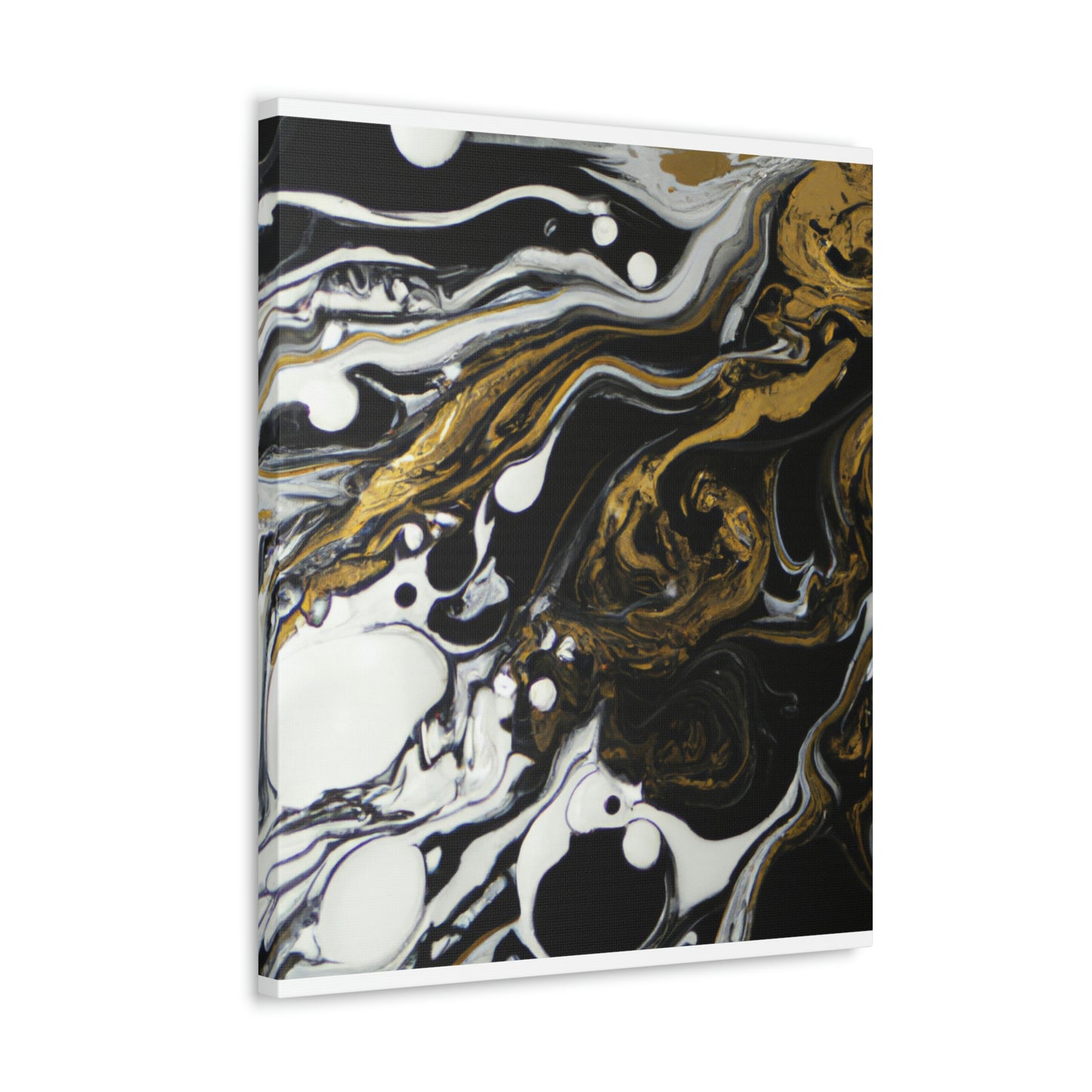Neon Shadow Pour. - Canvas