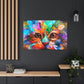 "Floral Feline" - Canvas