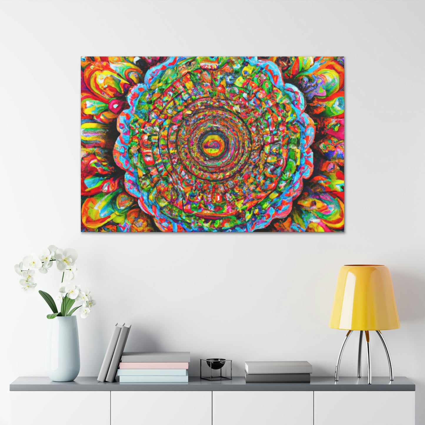 Psychedelic Bloom. - Canvas