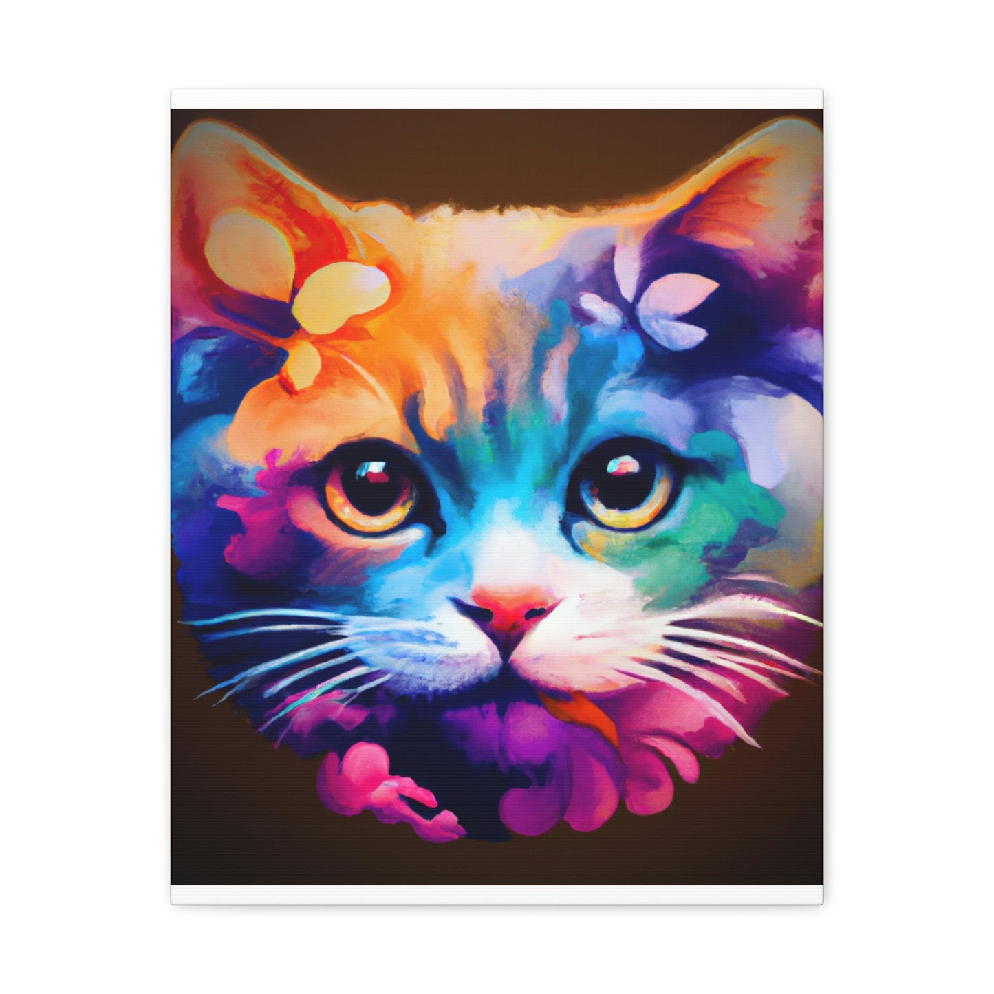 Vibrant Feline. - Canvas