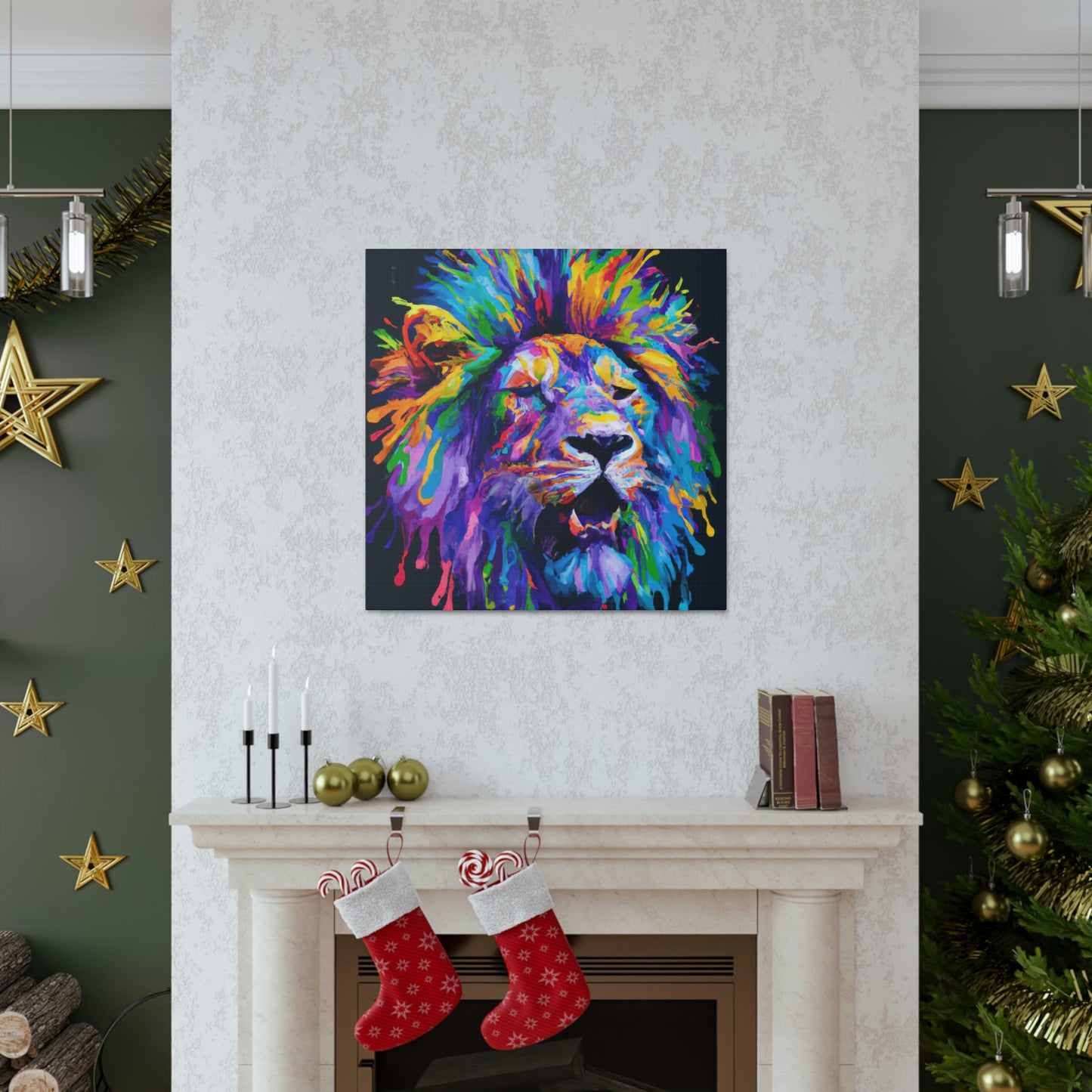 Lion Prismatic - Canvas