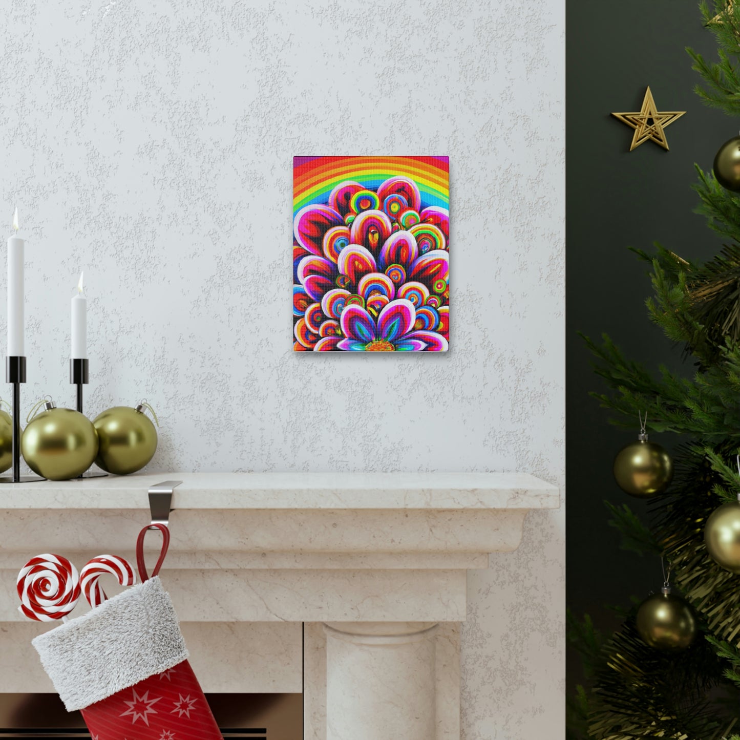 Vivacious Blooms. - Canvas