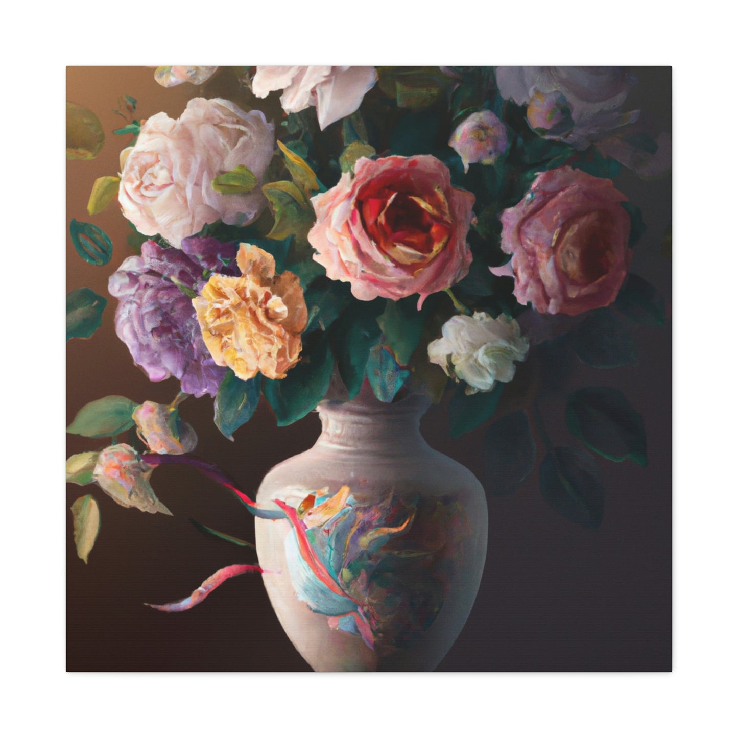 Blooming Petal Splendor - Canvas