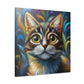 Rainbow Whiskers. - Canvas
