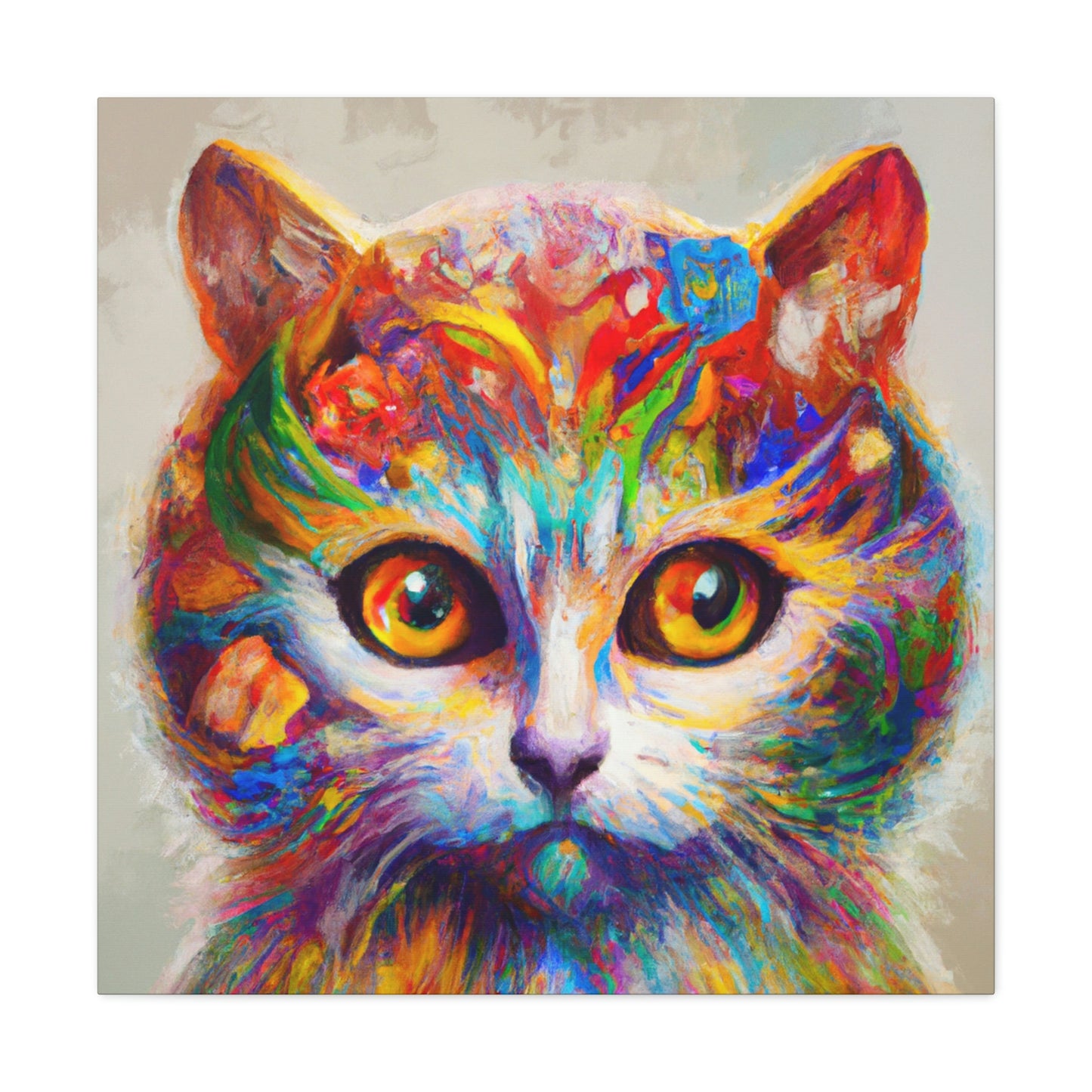 "Feline Bloom" - Canvas