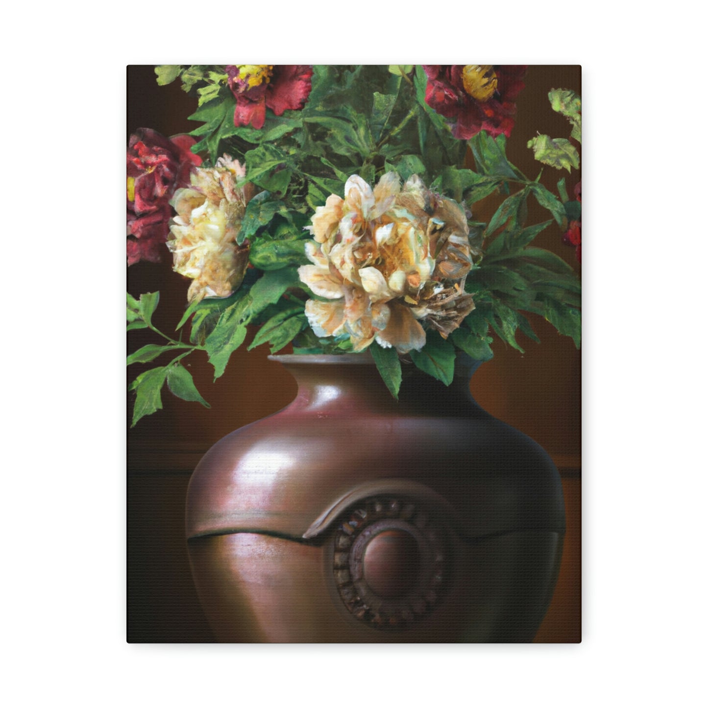 Vase Palette Flourish - Canvas
