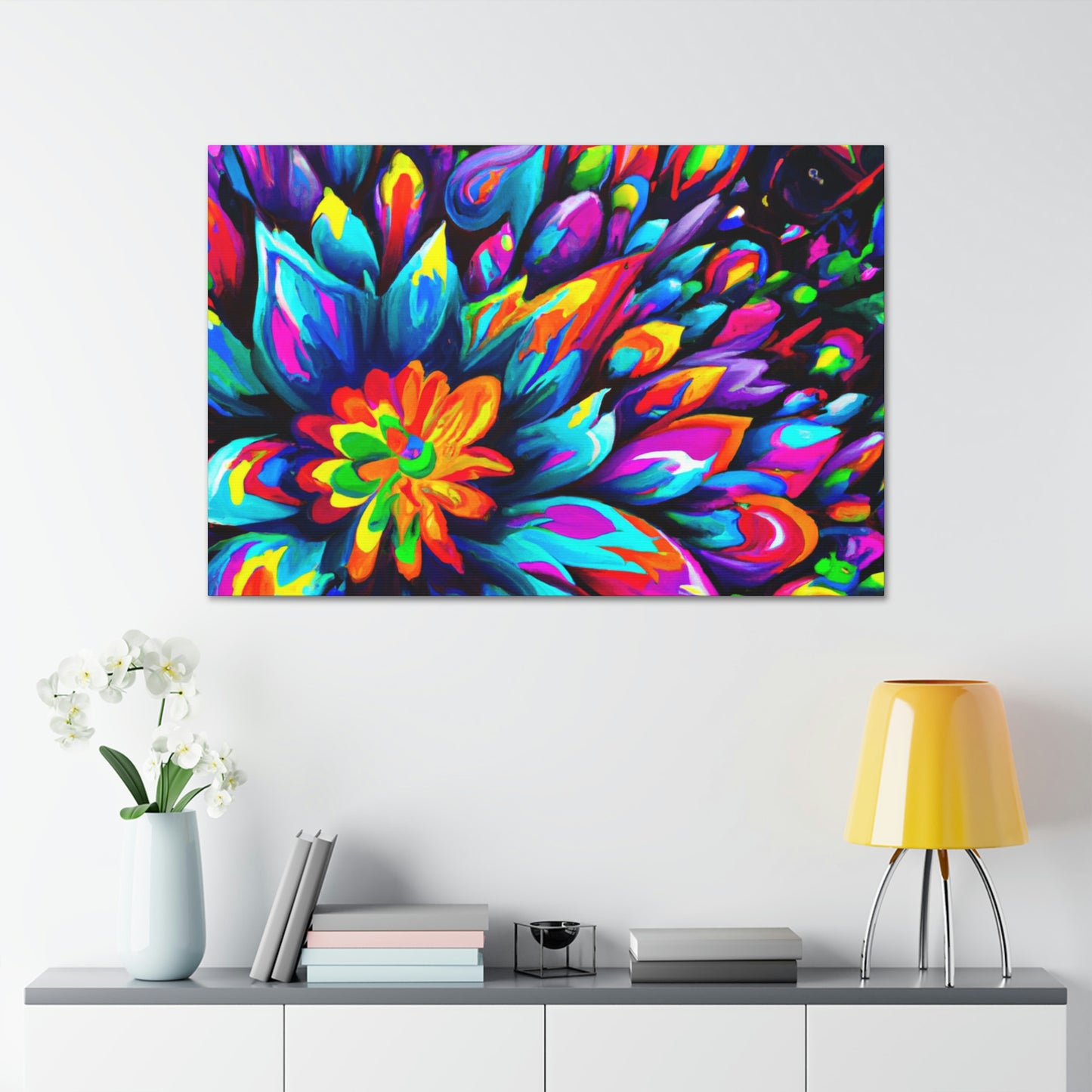 "Psychedelic Bloom" - Canvas