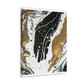 Golden Fluid Fusion - Canvas