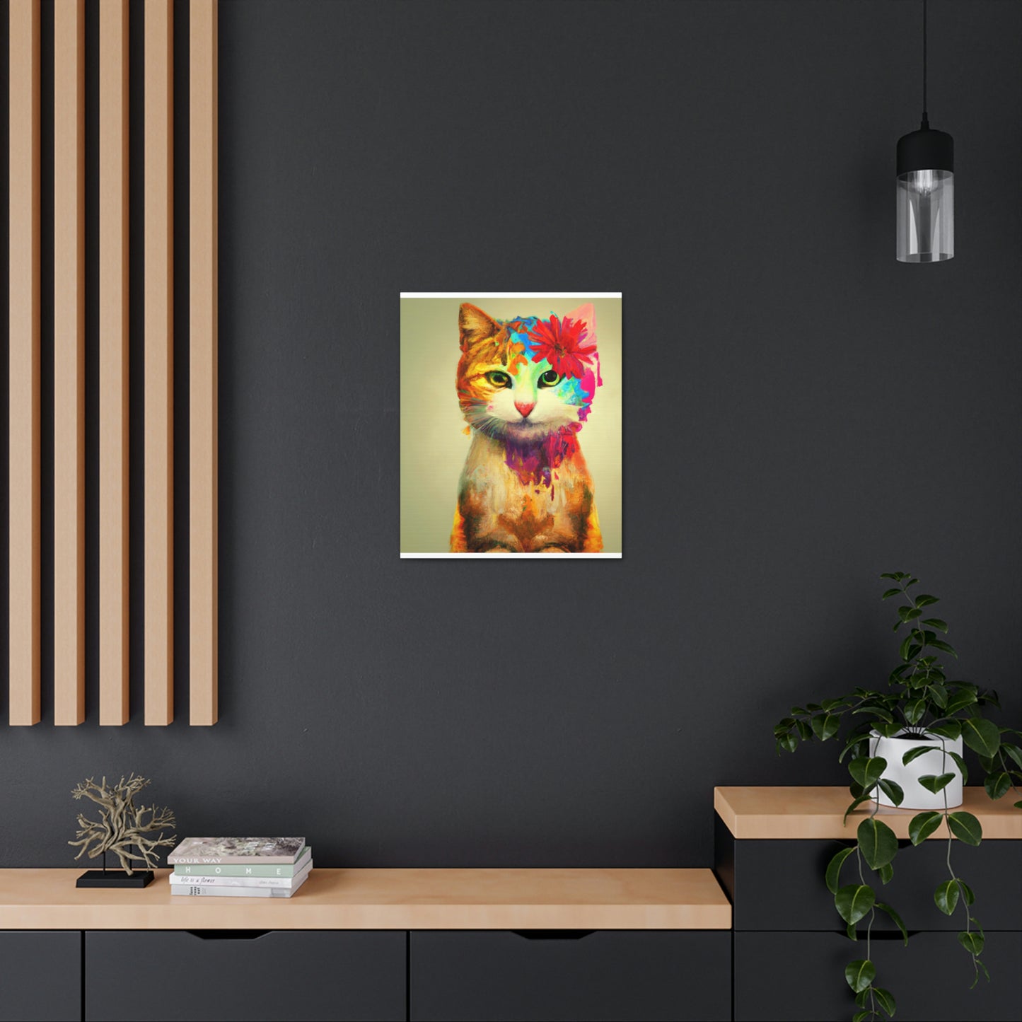 Flower Cat - Canvas