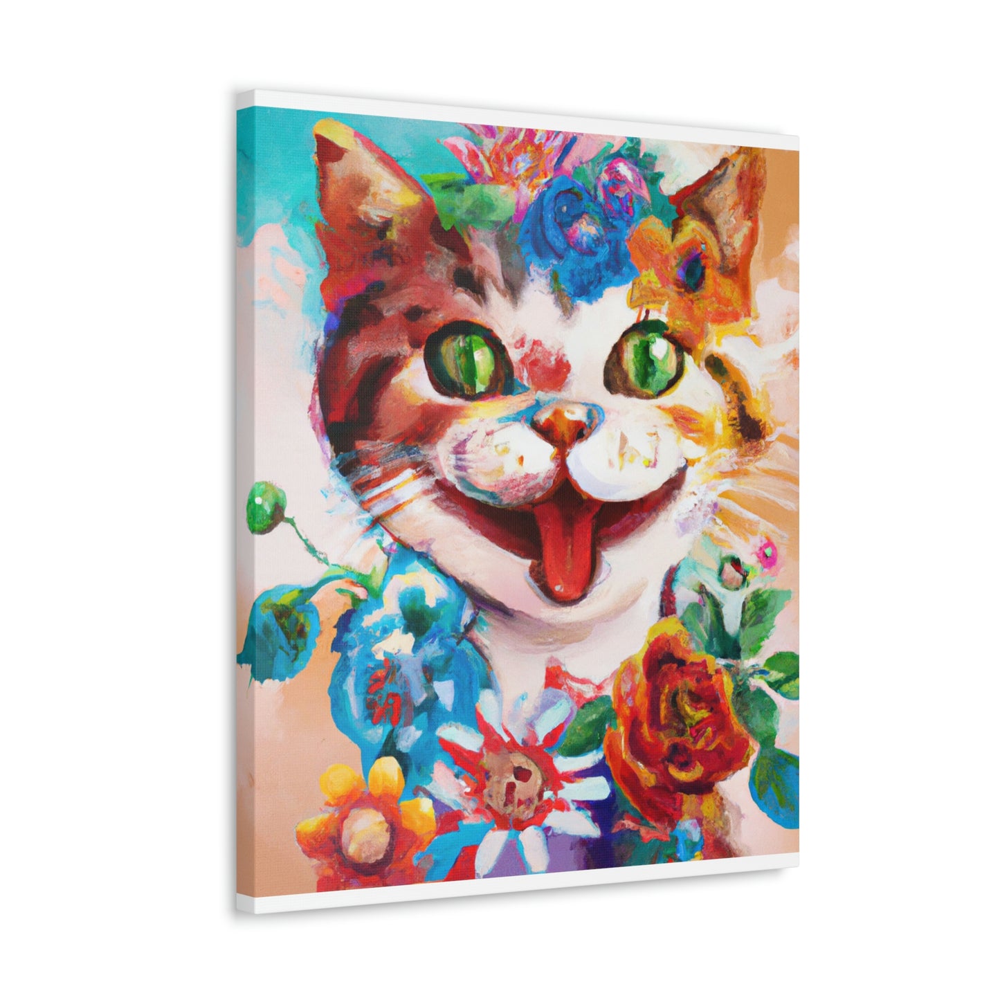 Feline Florals - Canvas