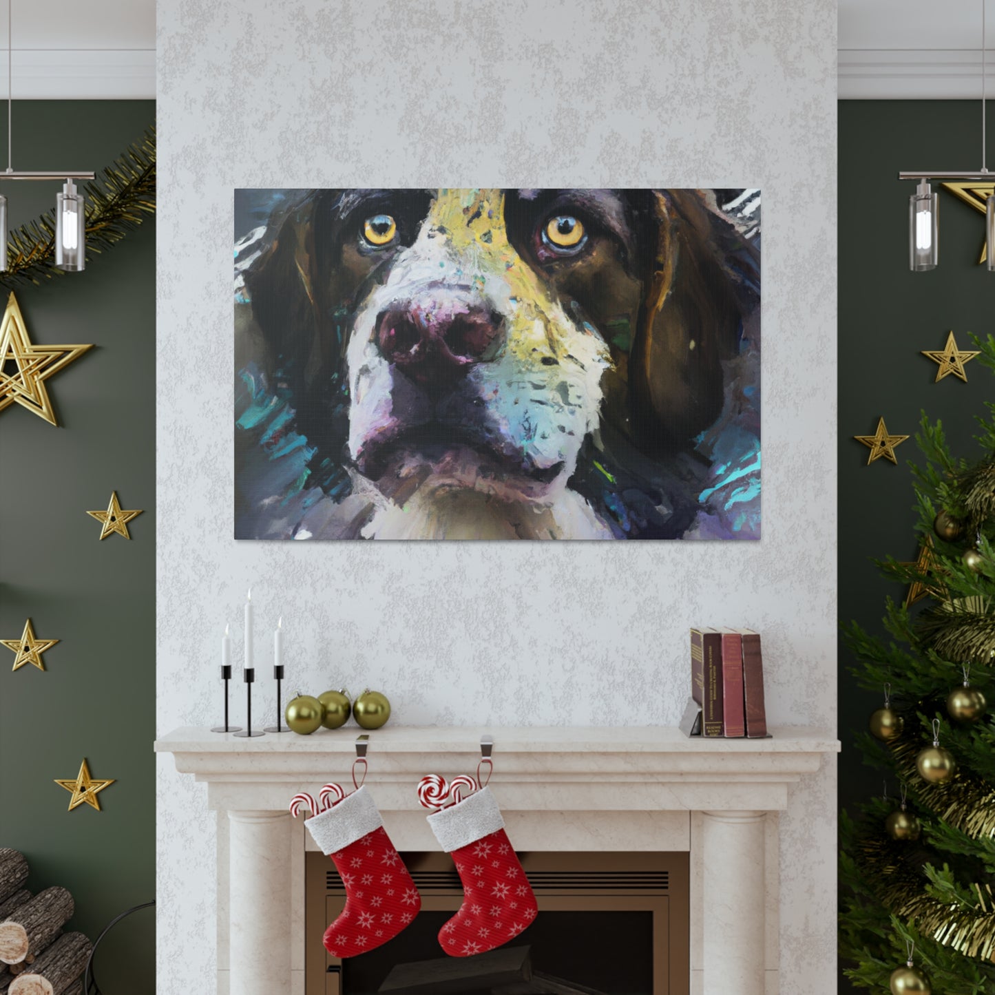 Dogful Vibrancy - Canvas