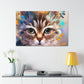 Feline Floral. - Canvas