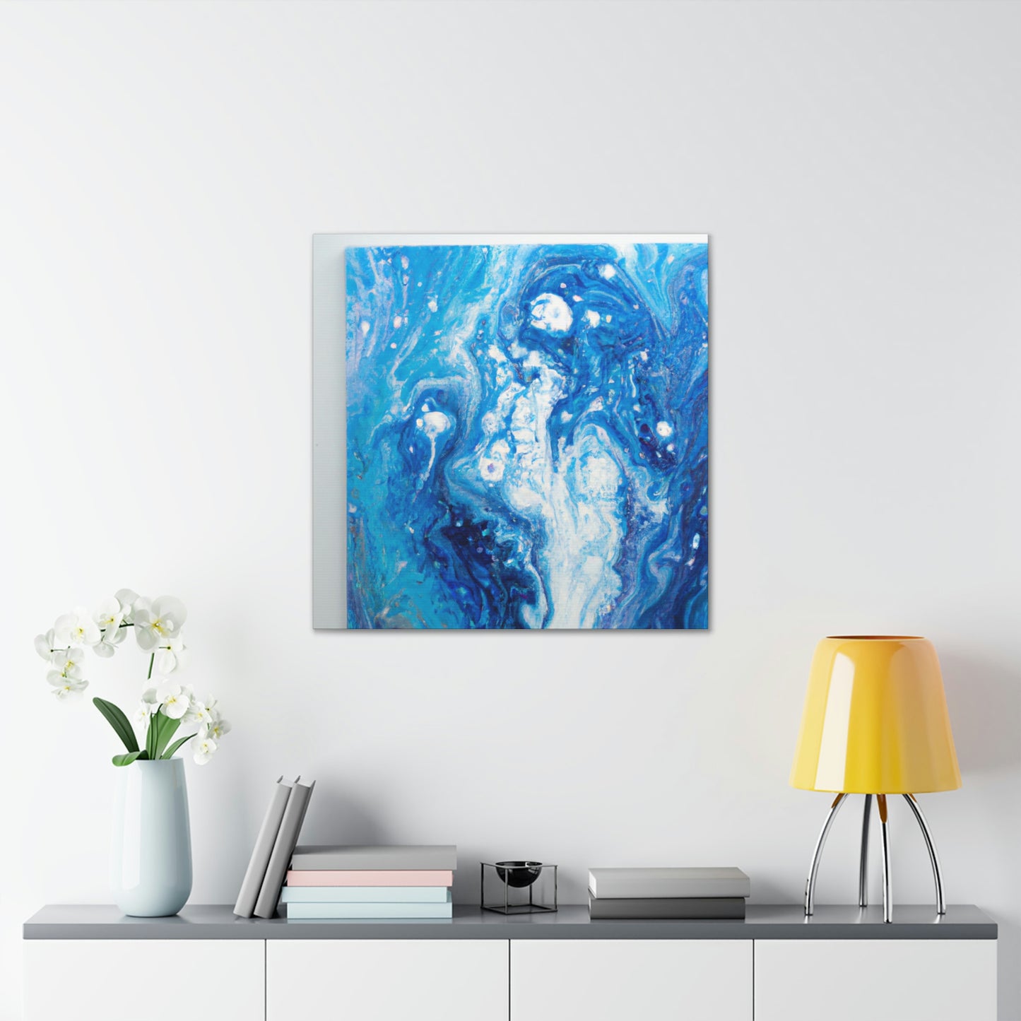 Cerulean Flow. - Canvas